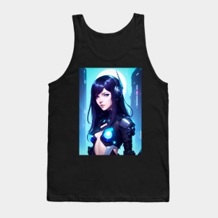 Cyberpunk girl Tank Top